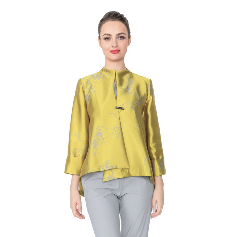 IC Collection "Elegance" Asymmetric Jacket in Citrine - 4261J-CTR - Sizes L & XXL Only!