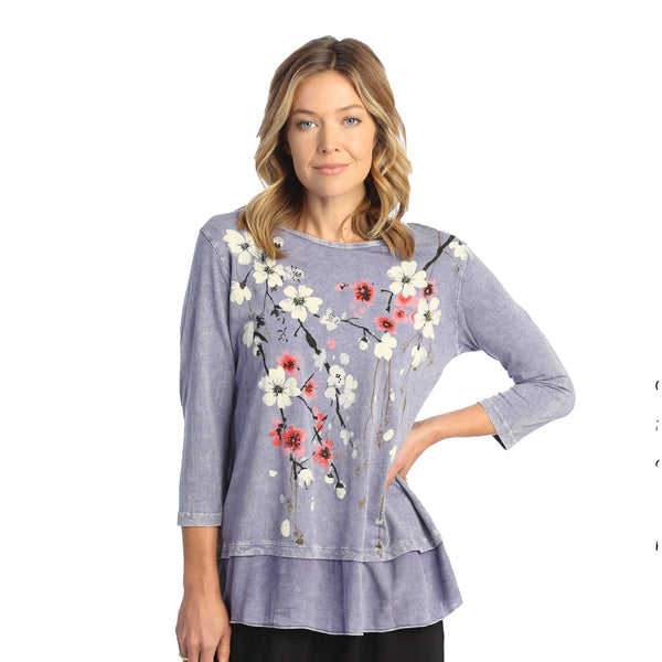 Jess & Jane "Cantata" Mineral Washed Cotton Tunic Top - M48-1688