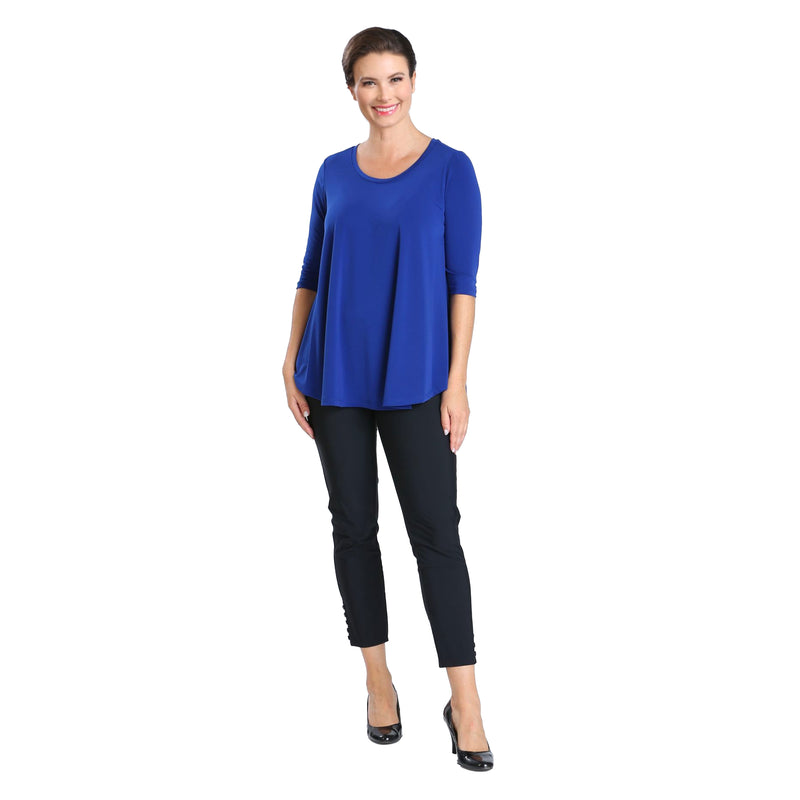 IC Collection Solid High-Low Top in Blue - 6899T-BLU