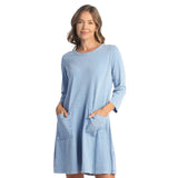Mineral Washed Dress With Pockets - M102