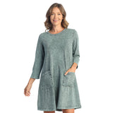 Mineral Washed Dress With Pockets - M102