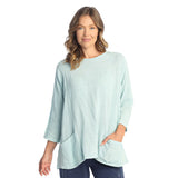 Mineral Washed Gauze Tunic With Pockets - M103
