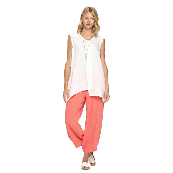 Focus Tapered Balloon Leg Pant in Sugar Coral - L-609-CRL - Size M