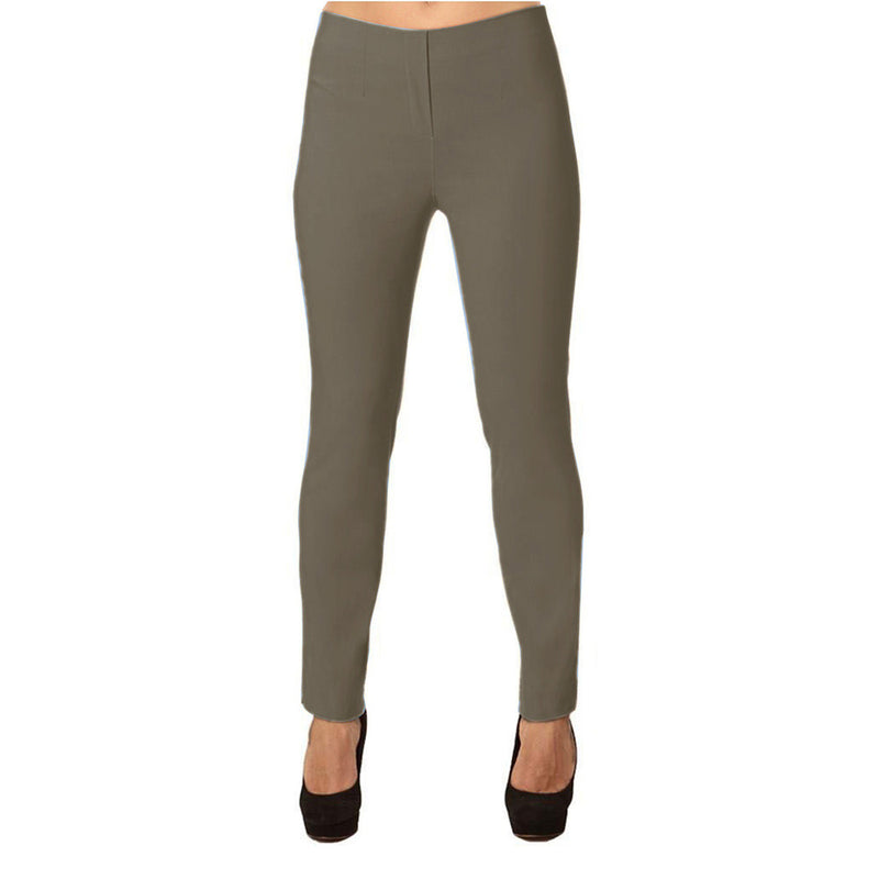 Lior Paris "Lize" Straight Leg Pull-On Pant in Dark Taupe - LIZE-TAU