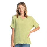 Solid Mineral Washed Gauze Top - M92