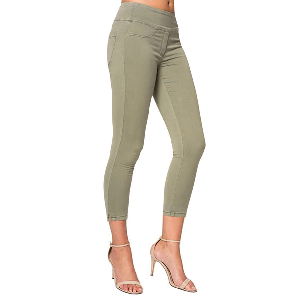 Lior Paris Power Stretch "Joy" Skinny Crop Jean in Safari Green - Joy-SG  - Size 10 & 12 Only!