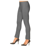 "Sasha" Pull-On Straight Leg Pant in Anthracite - SASH-AN