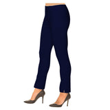 "Sasha" Pull-On Straight Leg Pant in Navy - SASH-NVY