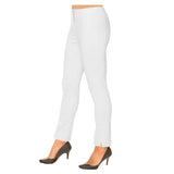 "Lize" Straight Leg 29.5" Pant in White - Lize-WHT