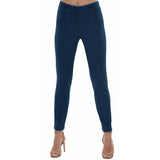 "Sasha" Pull-On Straight Leg Pant in Dark Denim Blue - SASH-DKBD