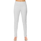 "Sasha" Pull-On Straight Leg Pant in White - SASH-WHT