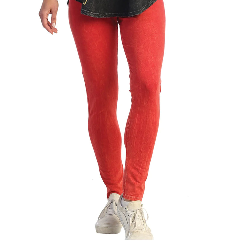 Jess & Jane Mineral Washed Cotton Legging Pants - M31 - ON SALE