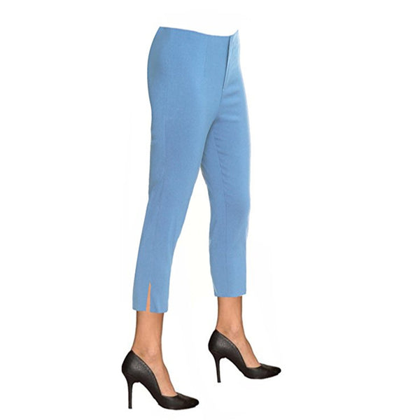 "Sidney" Pull-On Capri in Chambray - SID-CBR