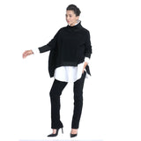 Straight Leg Pant in Black - 3892P-BLK - Size M Only!