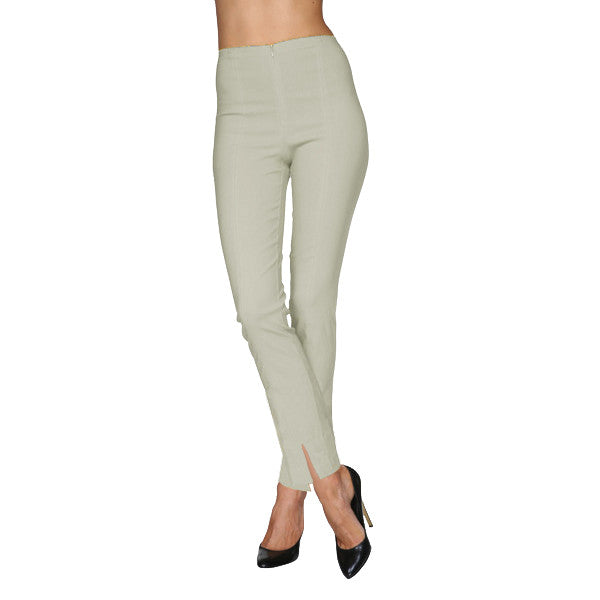 Mesmerize Pants with Front Ankle Slits and Front Zipper in Wheat - MA21-WEA - Size 6 Long