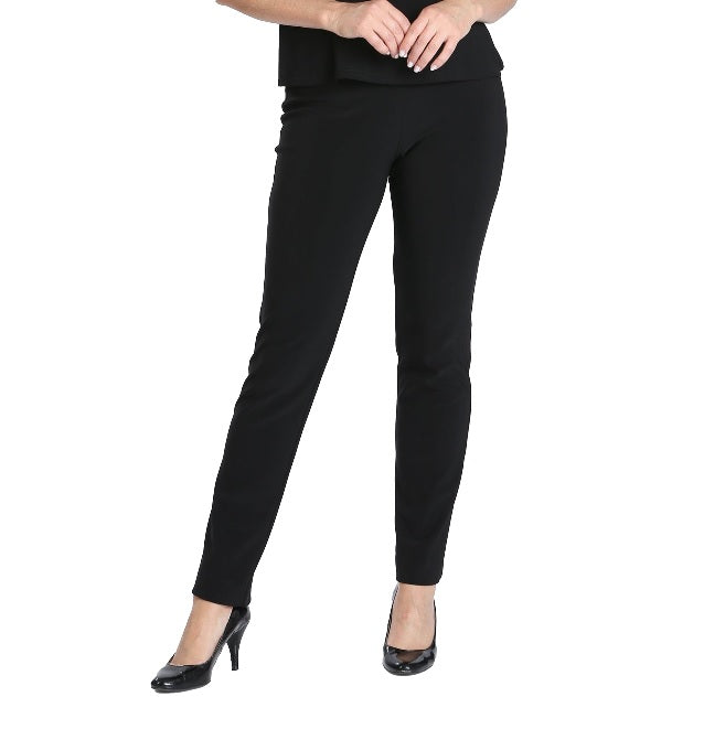 IC Collection Straight Leg Pant in Black - 3892P-BLK - Size L Only!